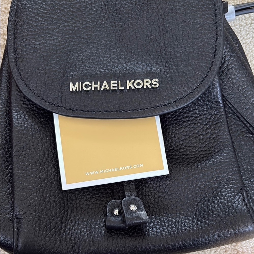 Michael Kors Black bag with Adjustable / removable Straps + short handle -nwt - Picture 2 of 4